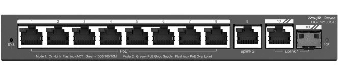 Коммутатор Ruijie Reyee RG-ES210GS-P (RG-ES210GS-P)
