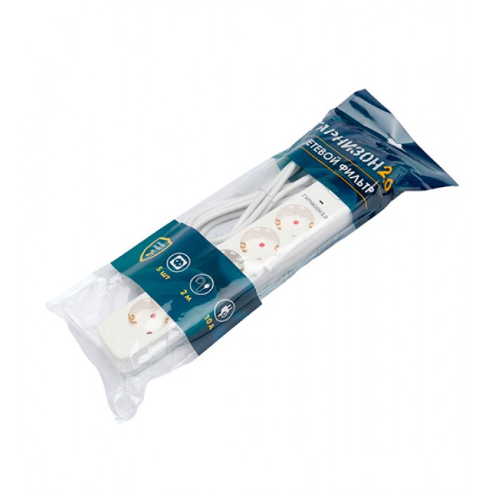 Сетевой фильтр Гарнизон, 2м, 5 розеток, White (EPS-5-W-2) Сетевой фильтр Гарнизон, 2м, 5 розеток, White (EPS-5-W-2)