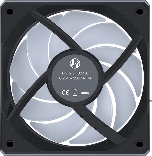 Вентилятор для корпуса Lian Li Uni Fan CL120 Wireless 3-pack Black (G99.12CL1W3B.00)