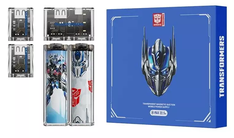 Пауэрбанк Transformers TF-D05 Optimus Prime, 10000 mAh, 2х 5000 mAh - Blue (TF-D05-OP)