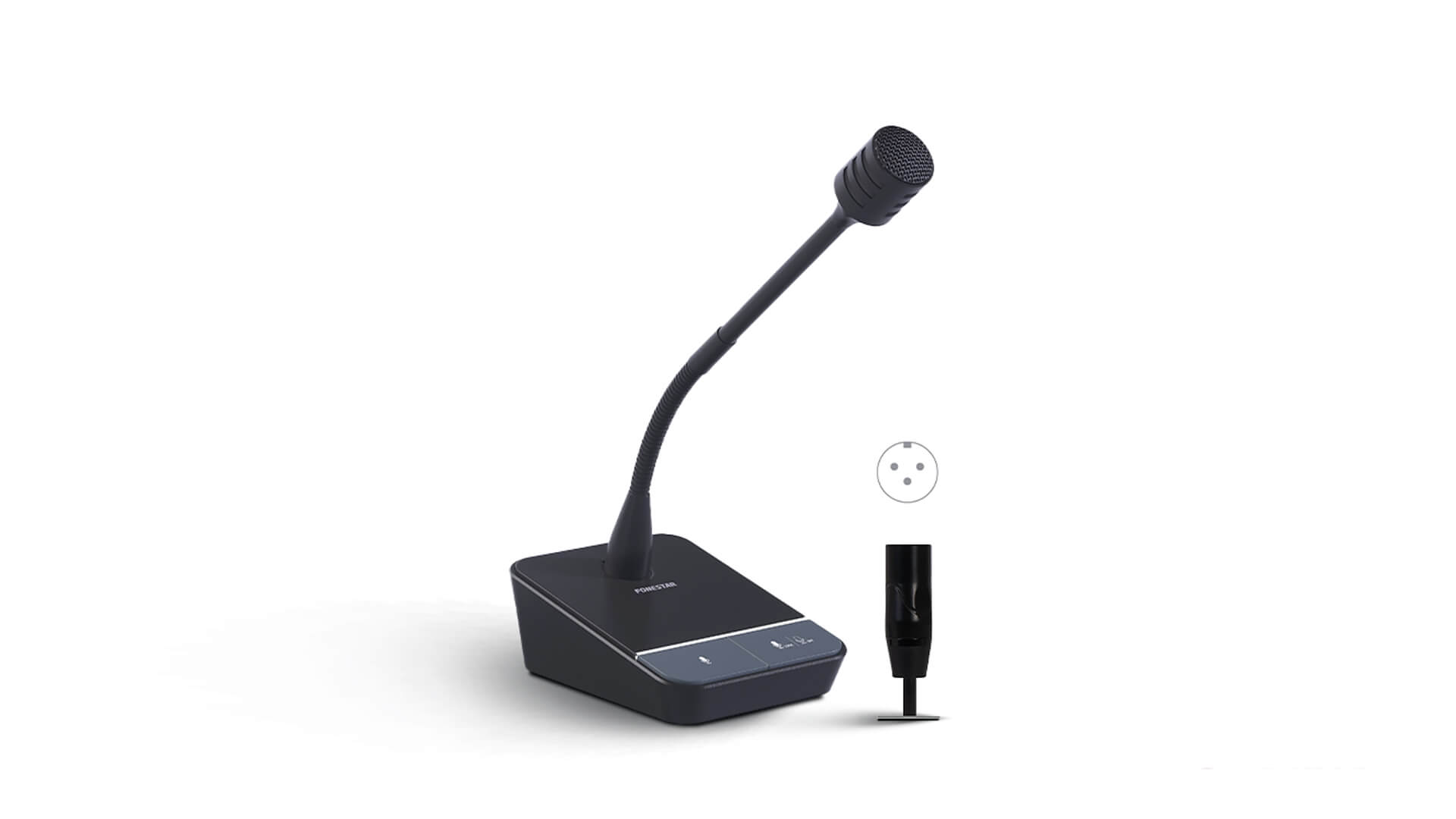 Микрофон FONESTAR пейджинговый MICSET-D32XLR (MICSET-D32XLR)