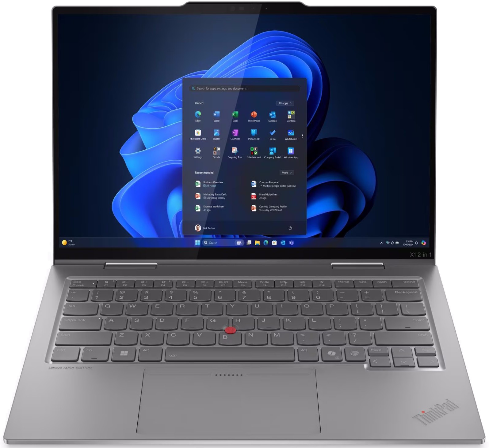 Ноутбук Lenovo Thinkpad X1 Yoga 2-in-1 14' (21NU0027FW)