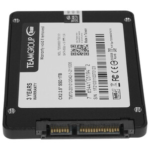 Твердотельный накопитель 1000GB SSD TeamGroup QX 2.5” SATA3 (T253X7001T0C101)
