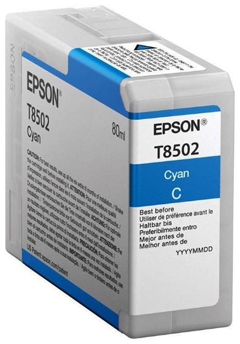 Картридж струйный Epson Cyan T850200 UltraChrome HD ink 80ml (C13T850200)