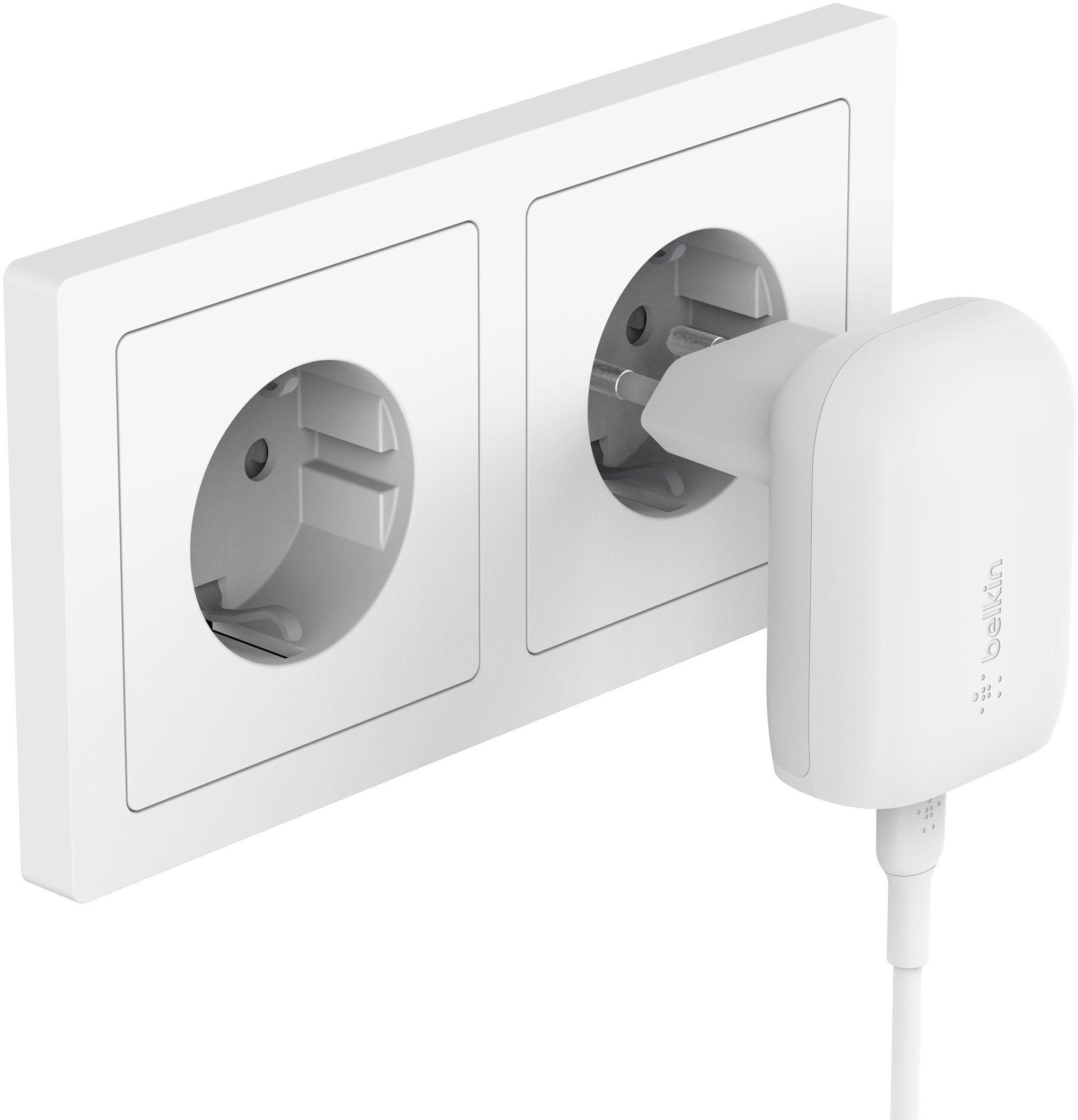 Сетевое ЗУ Belkin Home Charger 30W PD PPS USB-С (WCA005VFWH)