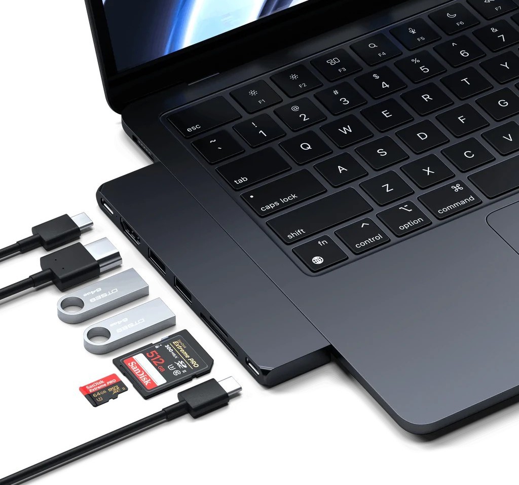 Картридер / USB-хаб Satechi USB-C Pro Hub Slim - Midnight (ST-HUCPHSD)