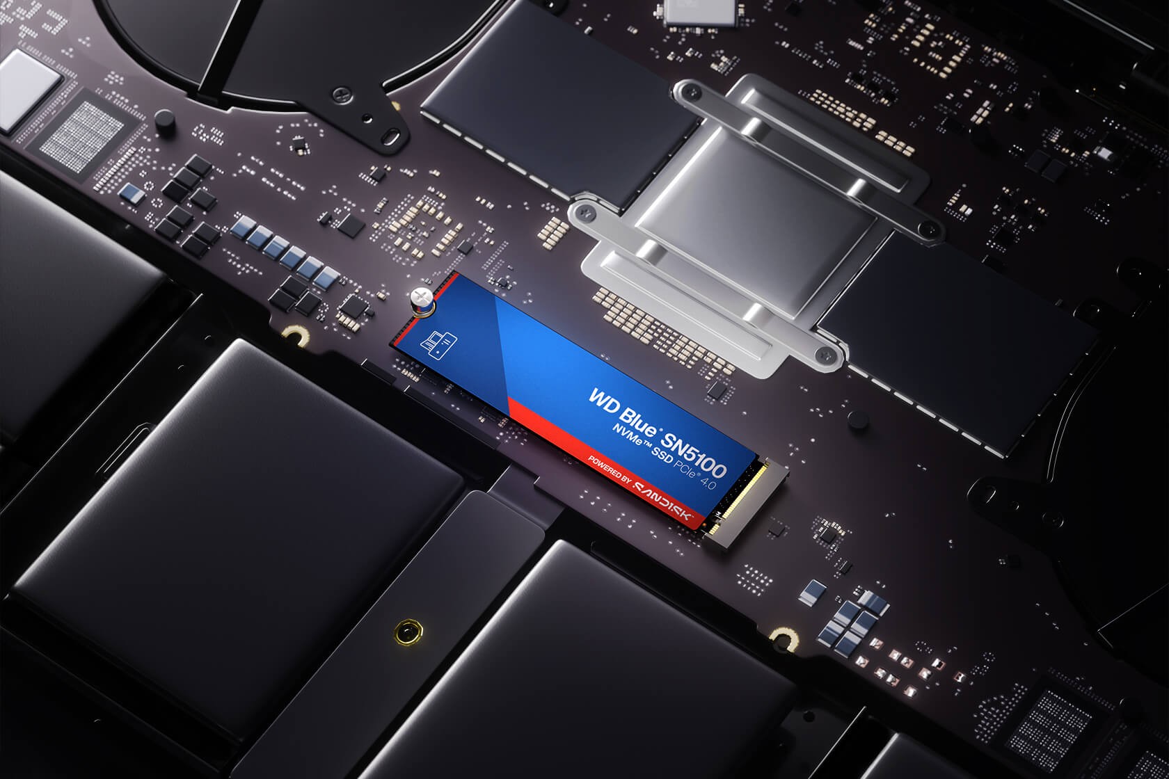 Твердотельный накопитель SSD POWERED BY SANDISK WD Blue SN5100 1TB M.2 PCIe  (WDS100T5B0E)
