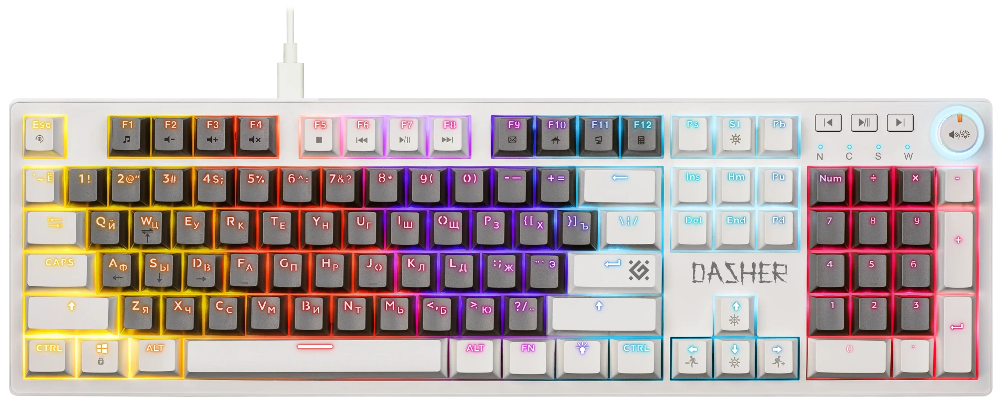 Клавиатура механическая Defender Dasher GK-472 (45473)