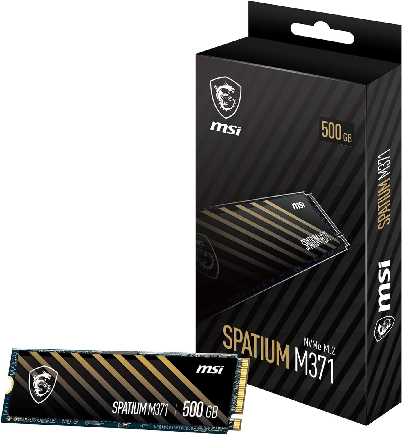 Твердотельный накопитель 500Gb SSD MSI SPATIUM M371 M.2 (S78-440K160-P83)