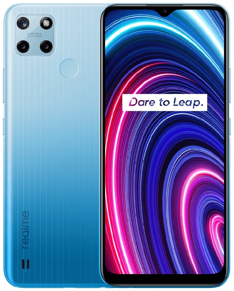 Смартфон realme C25Y, 4/128GB, Glacier Blue (RMX3269/128GB/GLACIER BLUE)