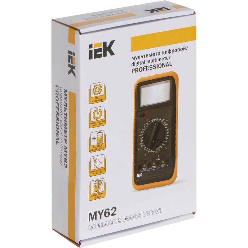 Мультиметр цифровой PROFESSIONAL MY62 IEK (TMD-5S-062)
