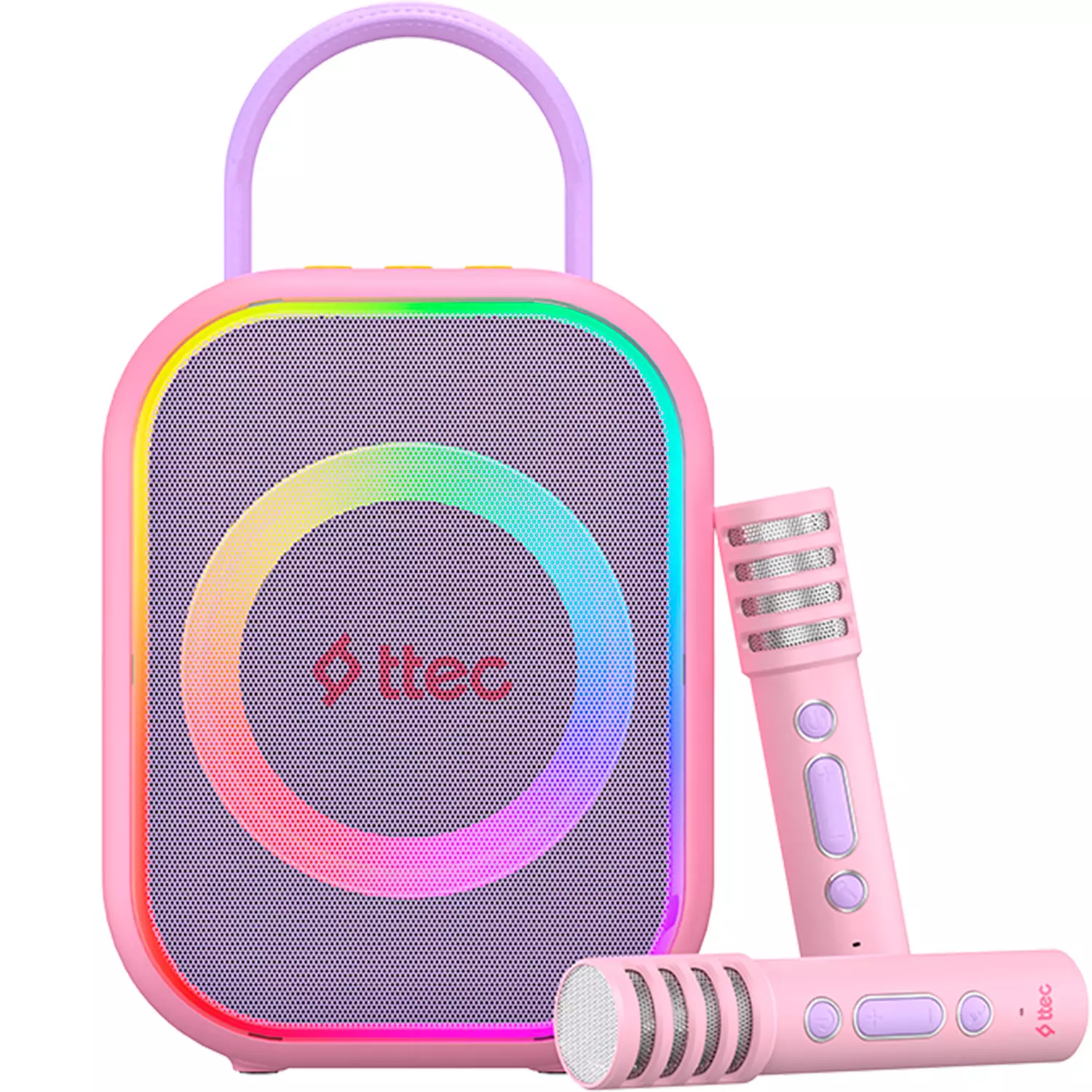 Колонка ttec VocalMate Portable Wireless Child Karaoke Set,Balerina Pink (2BH18BP)