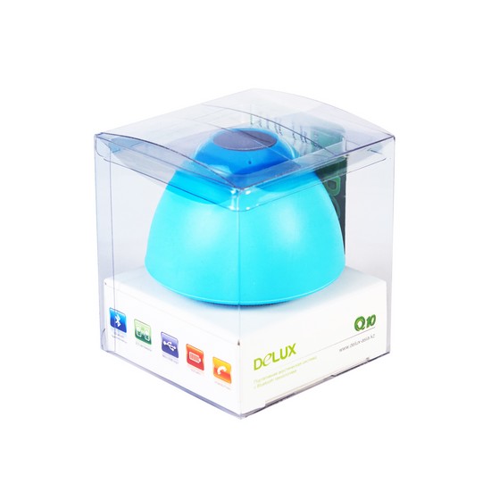  Колонки Delux DLS-Q10BBL, Blue, 2Вт BT, USB (DLS-Q10BBL)