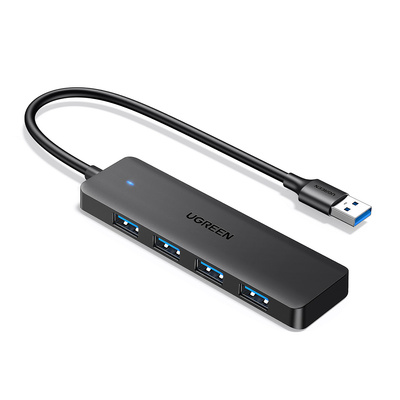  USB Хаб UGREEN CM219 25851 USB 3.0 A 4 Ports Black  (25851)