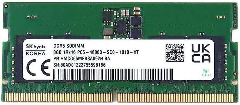Оперативная память для ноутбука SO-DIMM SK-Hynix 8GB DDR5 (HMCG66MEBSA092N BA)