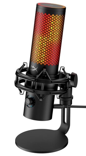 Настольный микрофон HyperX QuadCast 2 S на подставке черный (9A273AA)
