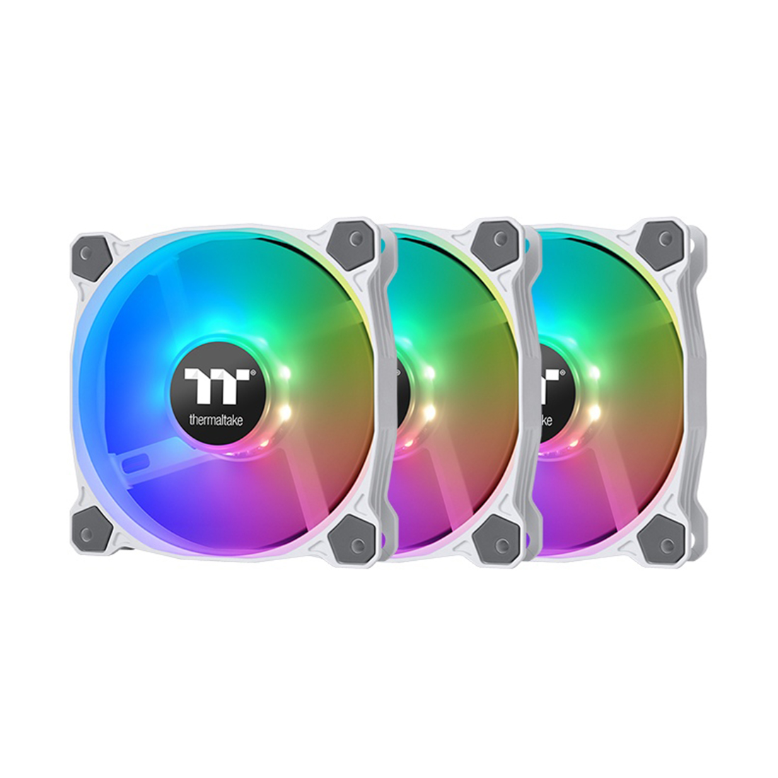 Кулер для компьютерного корпуса Thermaltake Pure 12 ARGB Sync (3-Fan Pack) White (CL-F127-PL12SW-A)