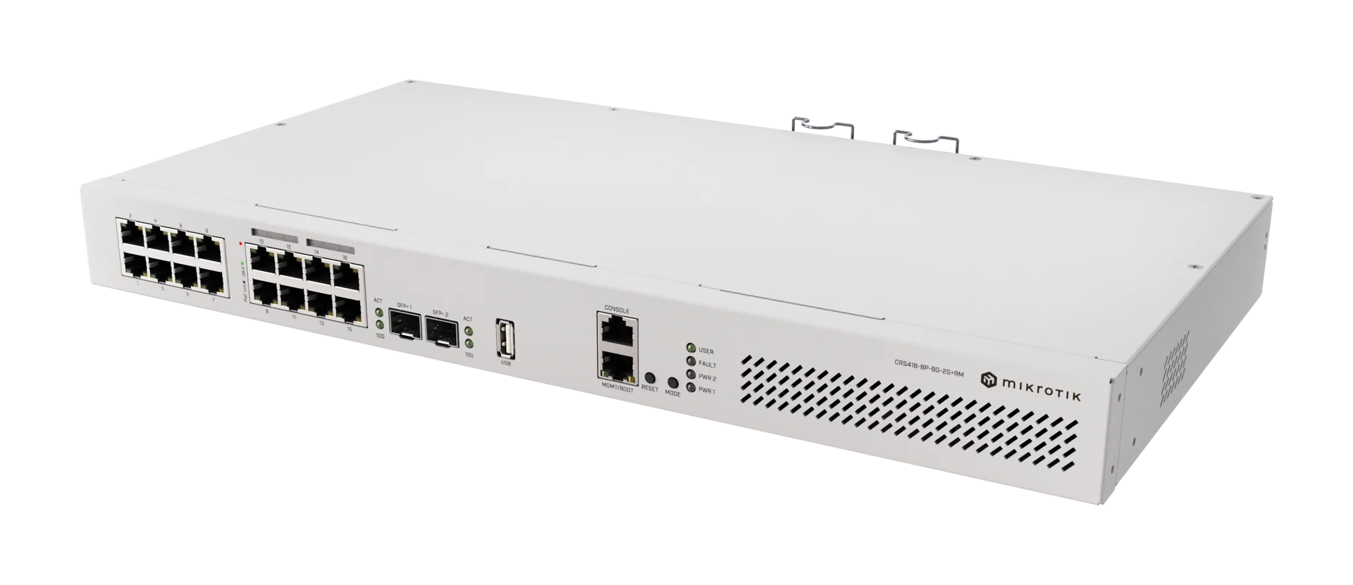 Коммутатор MikroTik CRS418-8P-8G-2S+RM (CRS418-8P-8G-2S+RM)