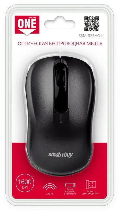 Мышь беспроводная SmartBuy ONE 378 (SBM-378AG-K)
