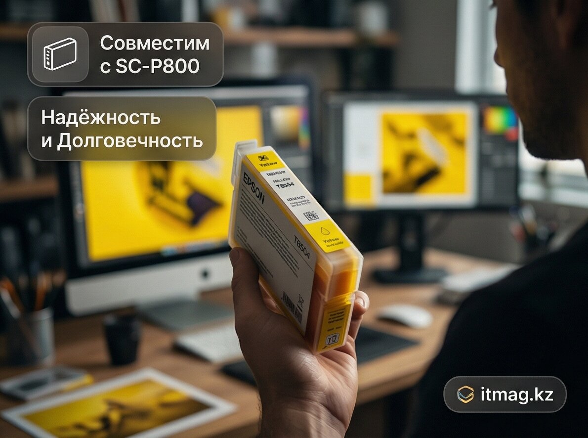 Картридж струйный Epson Yellow T850400 UltraChrome HD ink 80ml (C13T850400)