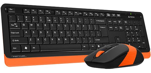 Клавиатура A4Tech Fstyler FG1010, Orange + мышь (FG1010 ORANGE)