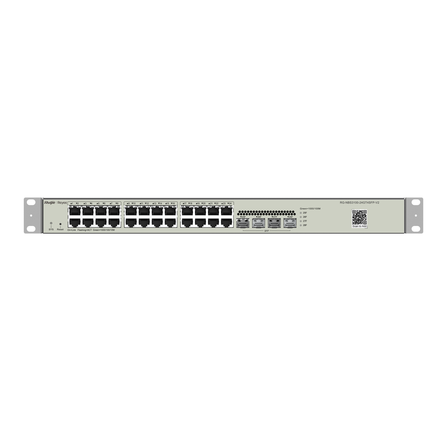 Коммутатор Ruijie Reyee RG-NBS3100-24GT4SFP-V2 (RG-NBS3100-24GT4SFP-V2)