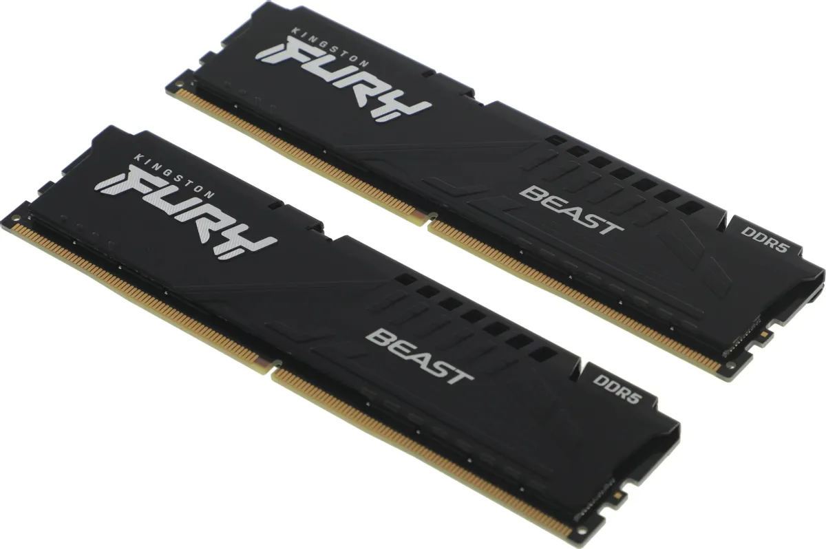Комплект модулей памяти DIMM Kingston Fury Beast DDR5 64 GB kit (2x32GB)  (KF560C36BBEK2-64)