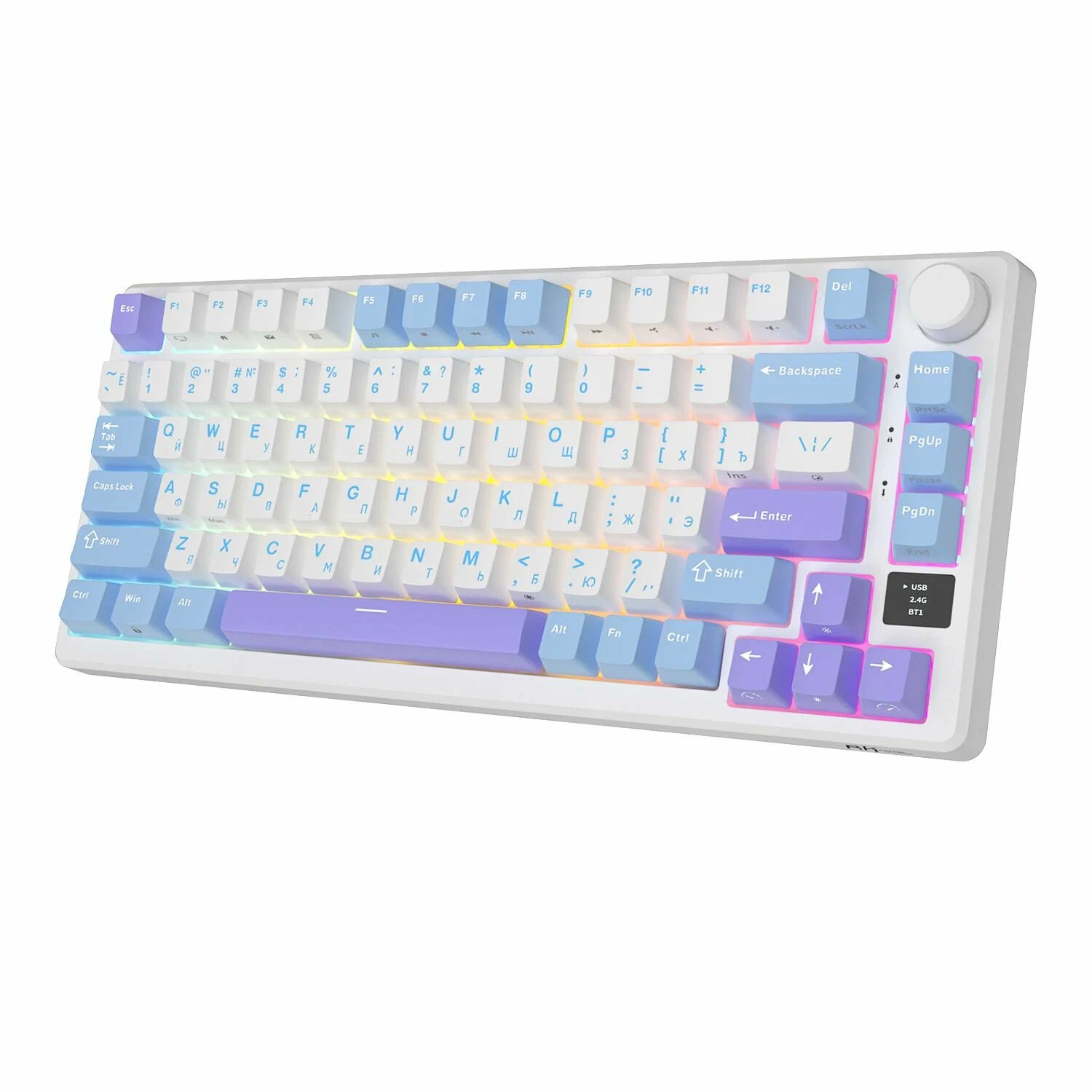  Клавиатура Royal Kludge RK-M75 (RK-M75 Taro Milk)