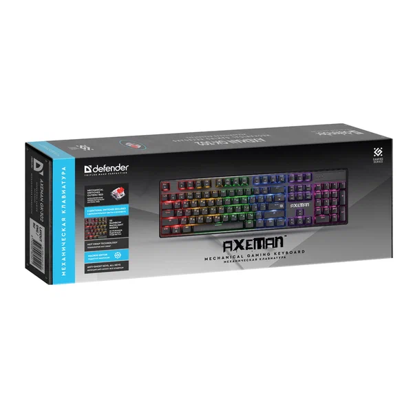 Клавиатура Defender Axeman GK-302, Black, (45306)