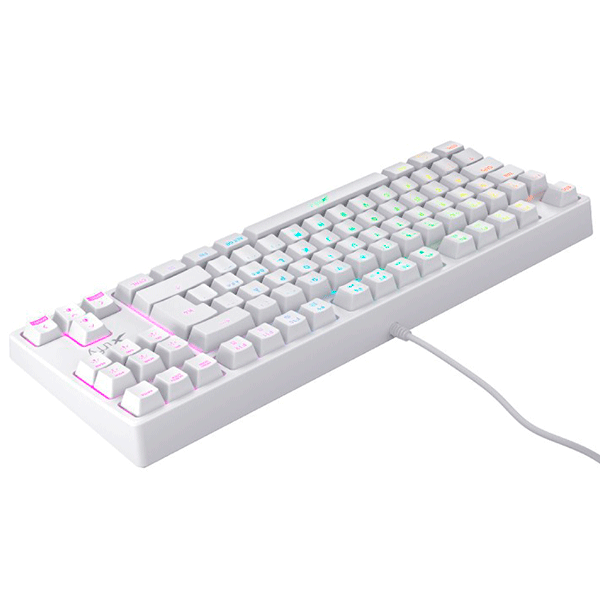 Клавиатура USB, XTRFY K4 TKL RGB, White  (XG-K4-RGB-TKL-WH-R-RU)