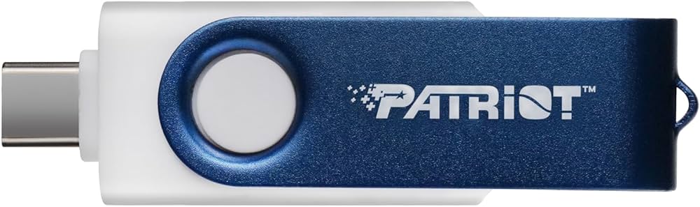 USB флеш-накопитель 64GB Patriot Xporter X550, USB 3.2/Type-C, white-blue (PS64GX550AAD)