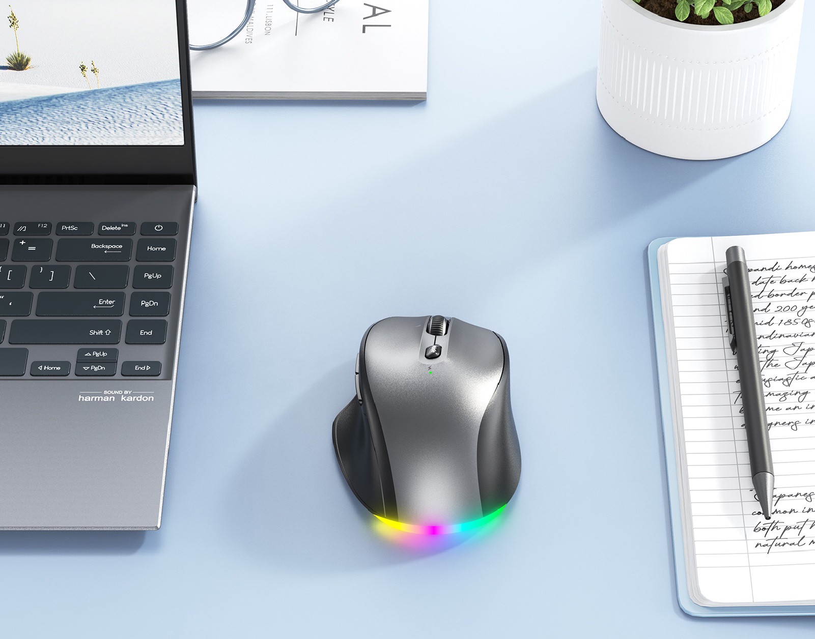 Мышь Meetion BTM007 Gray (M007 Steel Gray)