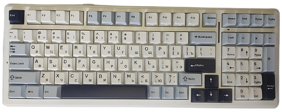 Клавиатура AULA F99, Star Vector switch (F99 Black+White+Blue)