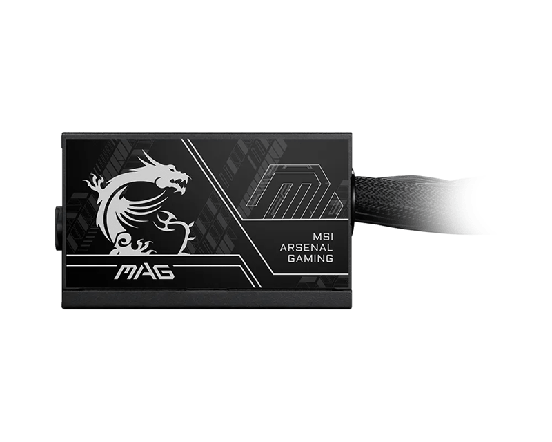 Блок питания MSI  750W, MAG A750BN PCIE5 II, ATX, 80+ BRONZE Черный (MAG A750BN PCIE5 II)