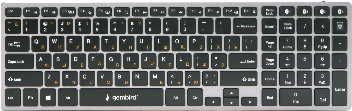 Клавиатура Gembird KBW-2 gray (KBW-2-gray)