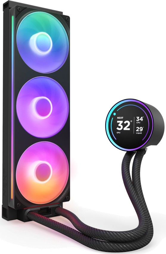 Кулер с водяным охлаждением NZXT Kraken Elite 360 RGB V2 RL-KR36E-B2 Black (RL-KR36E-B2)