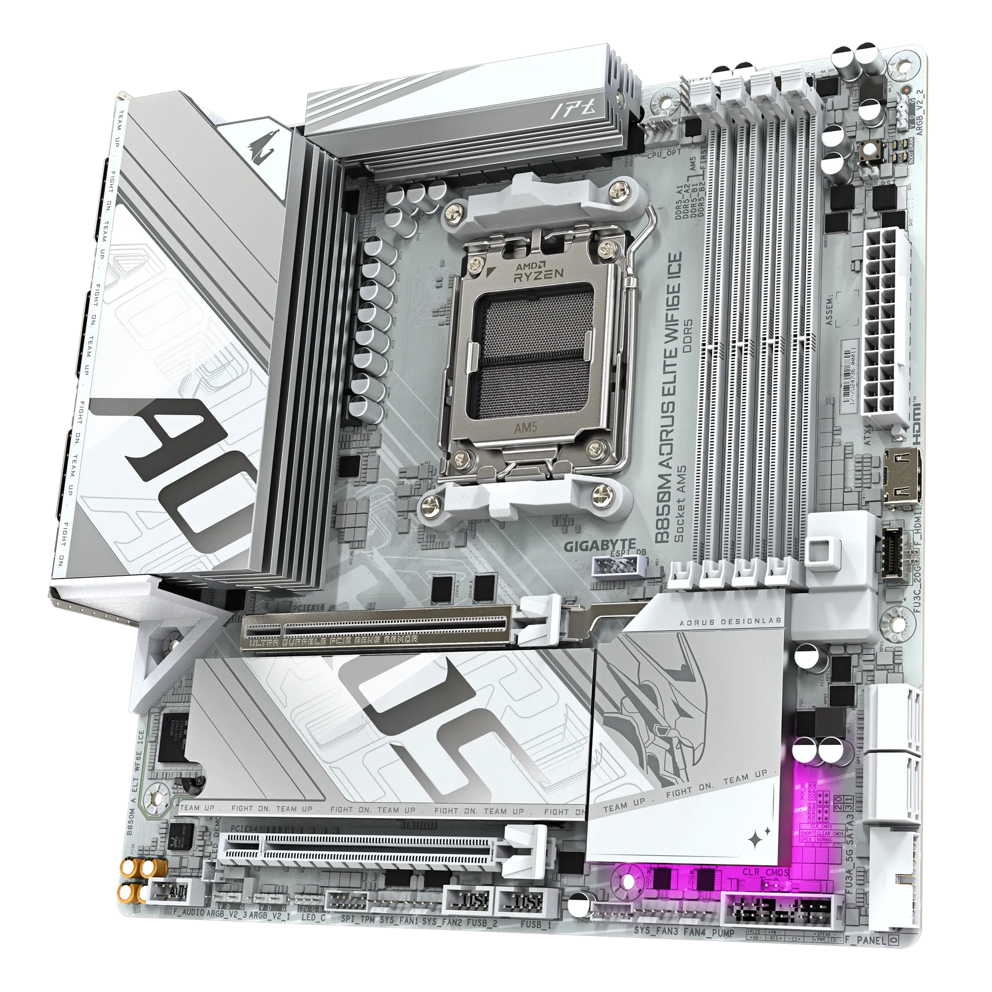 Материнская плата Gigabyte B850M AORUS ELITE WIFI6E ICE (B850M A ELT WF6E ICE)