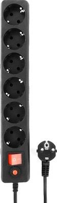 Сетевой фильтр Гарнизон, 5м, 6 розеток, black (ECL-6-B-5) Сетевой фильтр Гарнизон, 5м, 6 розеток, black (ECL-6-B-5)