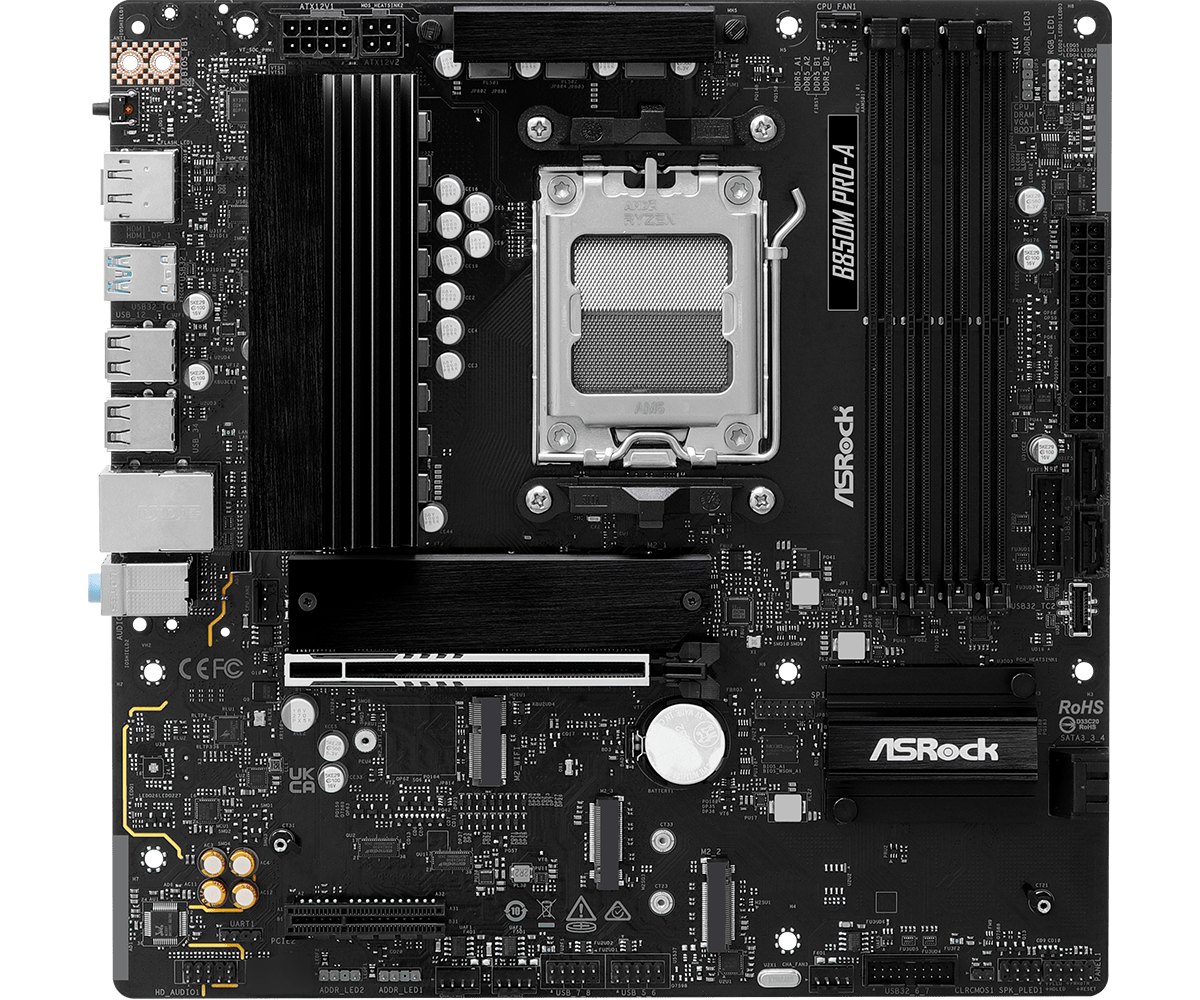 Материнская плата ASRock B850M PRO-A AM5 4xDDR5 (90-MXBR80-A0UAYZ)