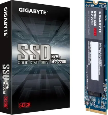 Твердотельный накопитель SSD 512Gb, PCIe3.0x4, GIGABYTE G3NVME512G, M.2 2280, NVMe (G3NVME512G)