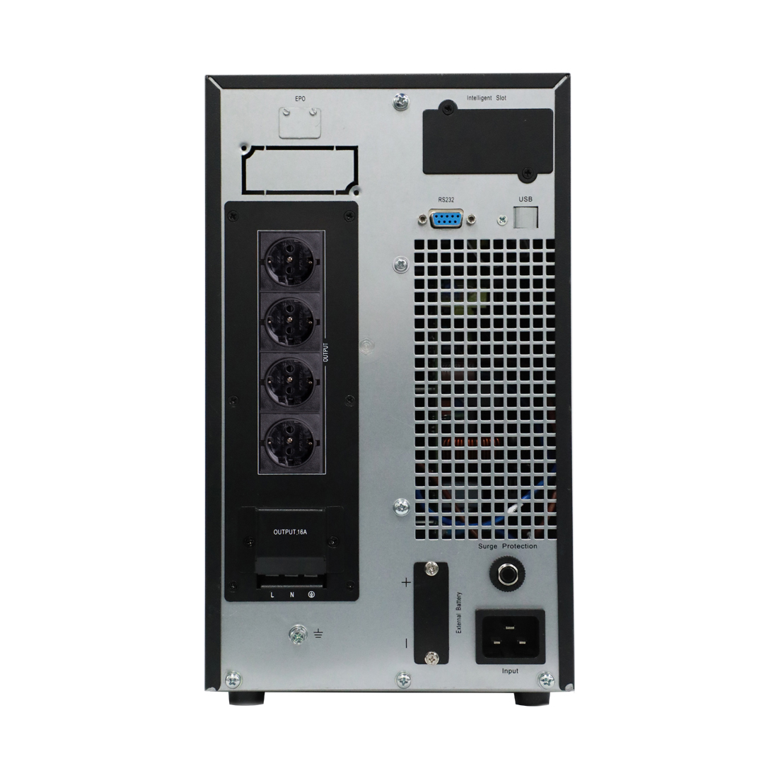 Источник бесперебойного питания SVC 2000VA, 2000W, Black (PTS-2KLN-LCD)