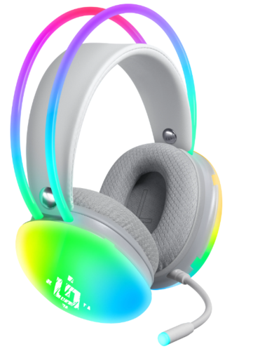 Игровая гарнитура Defender Ignis белый, RGB, провод 2 м (64440)