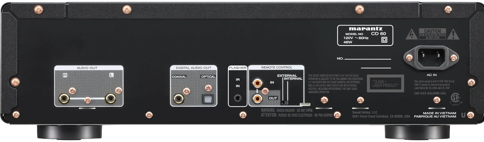 CD-Проигрыватель MARANTZ CD60 ЧЕРНЫЙ (CD60/N1B)