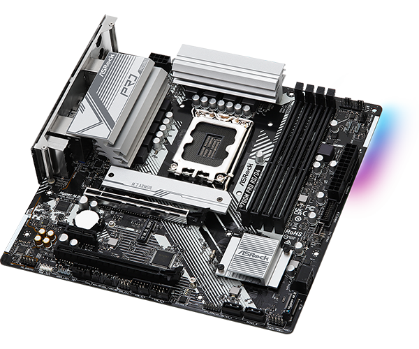 Материнская плата ASRock B760M Pro RS/D4, LGA1700  (90-MXBKL0-A0UAYZ)