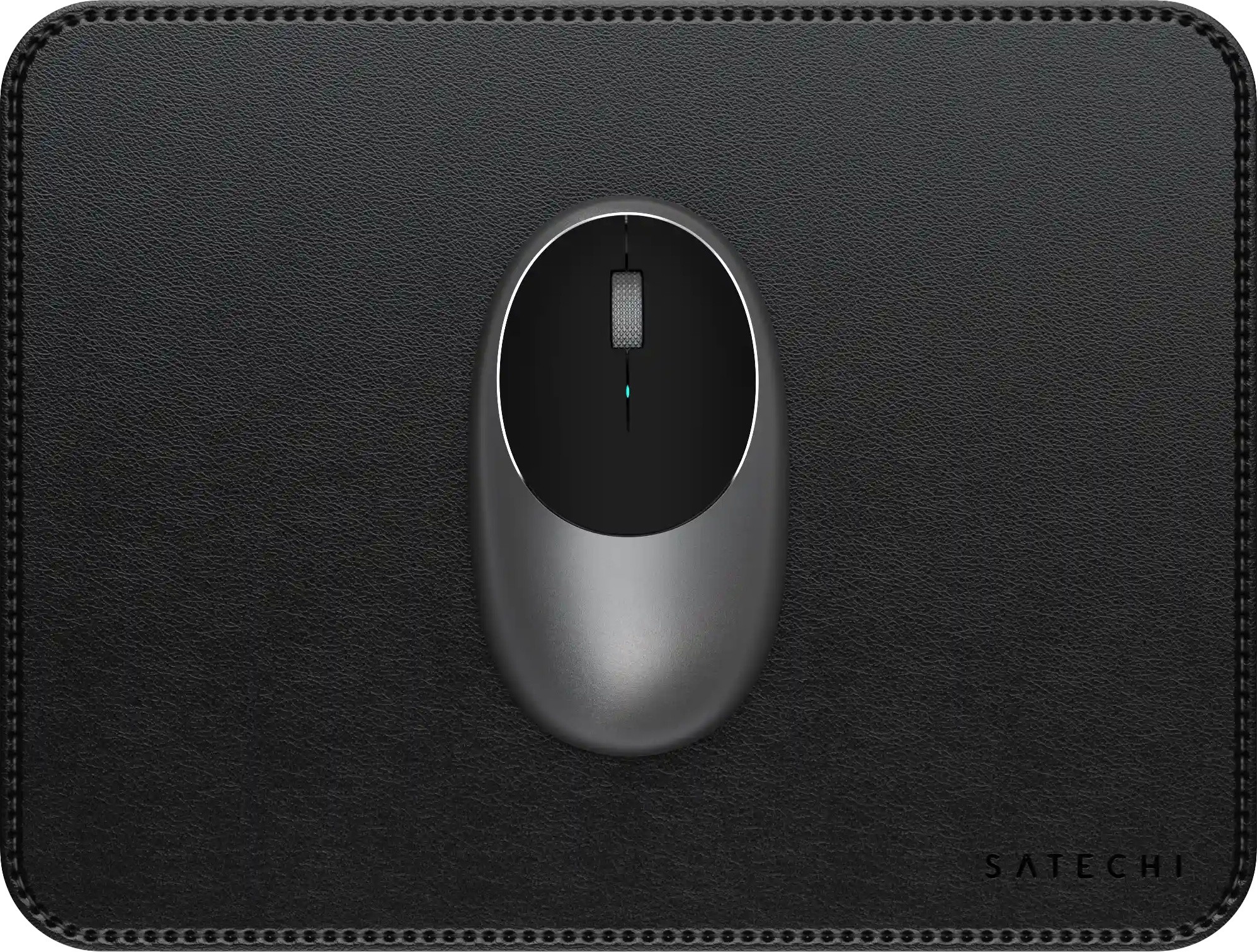 Коврик для мыши SATECHI Vegan-Leather Premium Mouse Pad, Black (ST-LMPK)