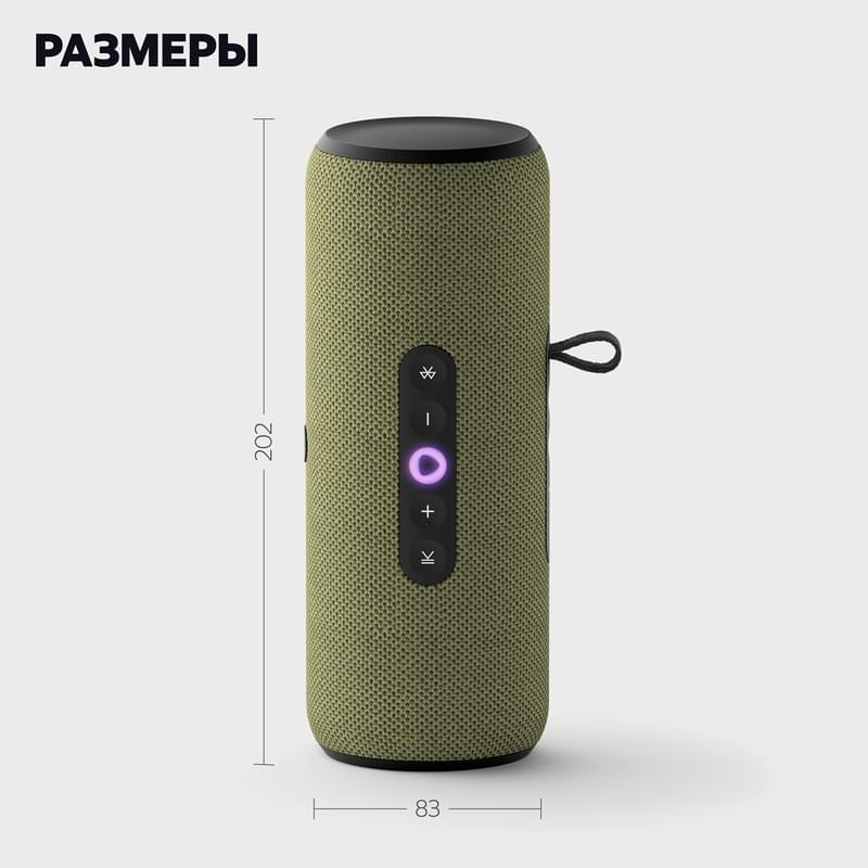 Колонка Яндекс.Станция Стрит c Алисой (2.0), Green, 30Вт Wi-Fi, BT (YNDX-00030GRN)