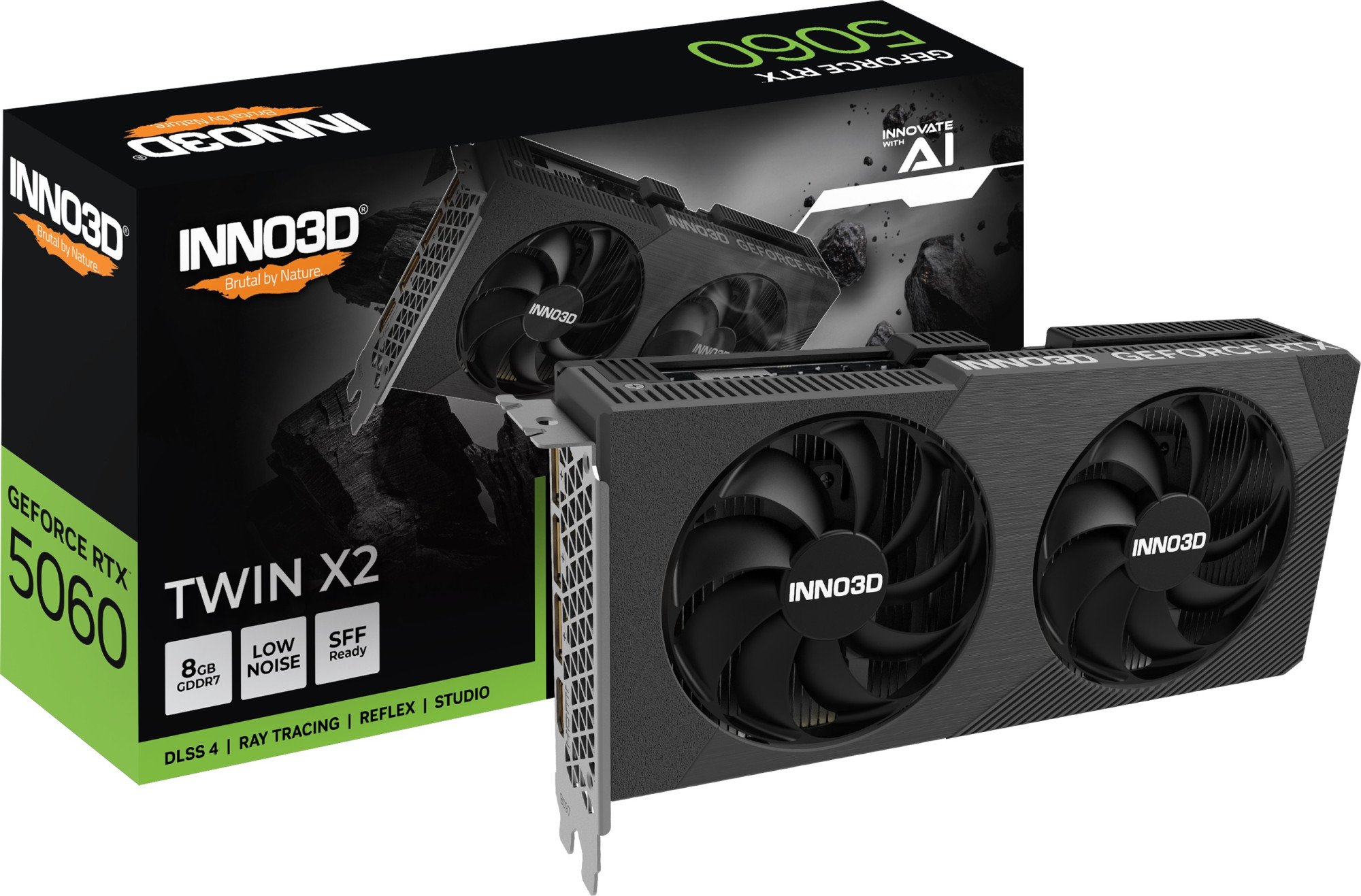 Видеокарта INNO3D GeForce RTX 5060 TWIN X2 (N50602-08D7-195071N)