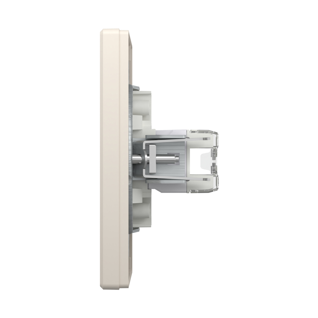 Розетка двойная компьютерная SE EPH4400123 Asfora RJ45 в сборе кремовый (EPH4400123)