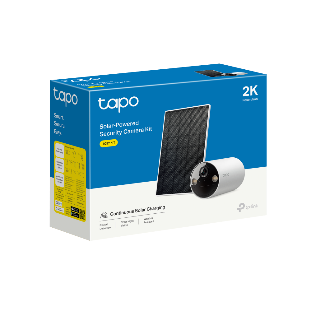 Комплект из беспроводной камеры TP-Link TC82 KIT с солнечной панелью (TC82 KIT(EU))