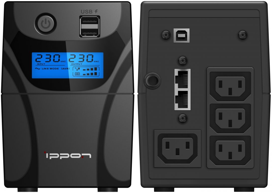 Источник бесперебойного питания Ippon Back Power Pro II 500 (1030299)